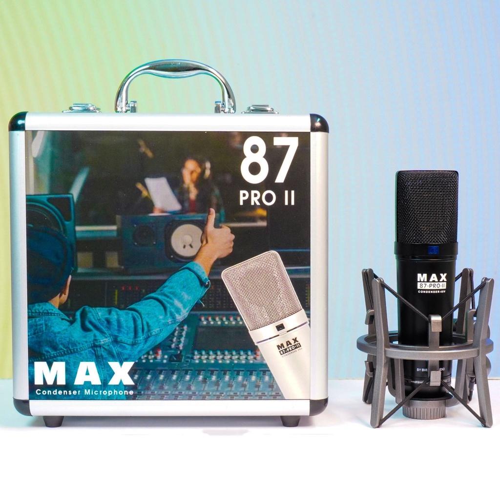 Combo thu âm Mixer G4 2022 Và Micro Max 87-Pro-II đen livestream karaoke bán hàng onl tiktok đủ phụ kiện tặng kèm bh 12t