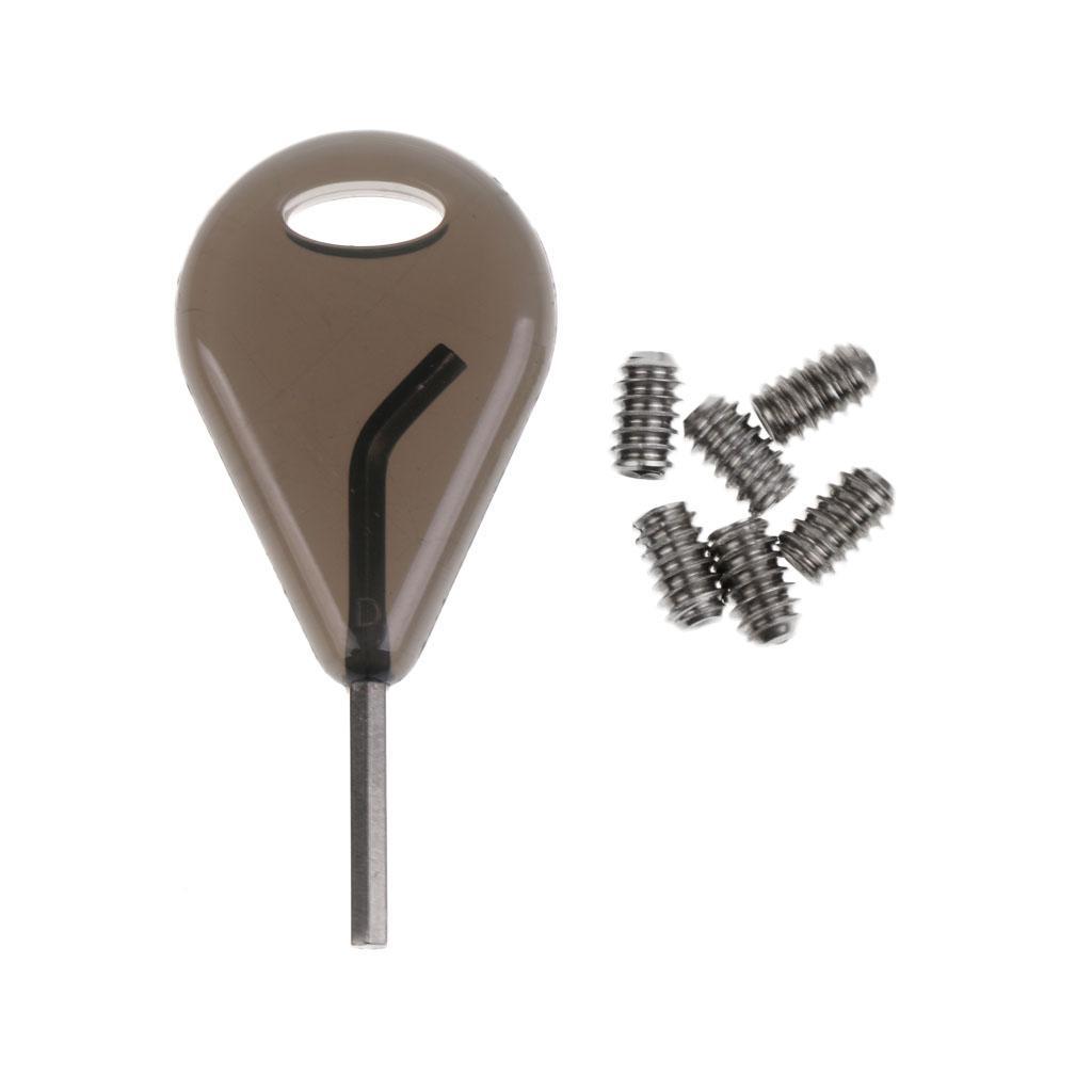 Compatible Fin Key+12 Grub Screws For Surf Board Longboard Surfing Accessory