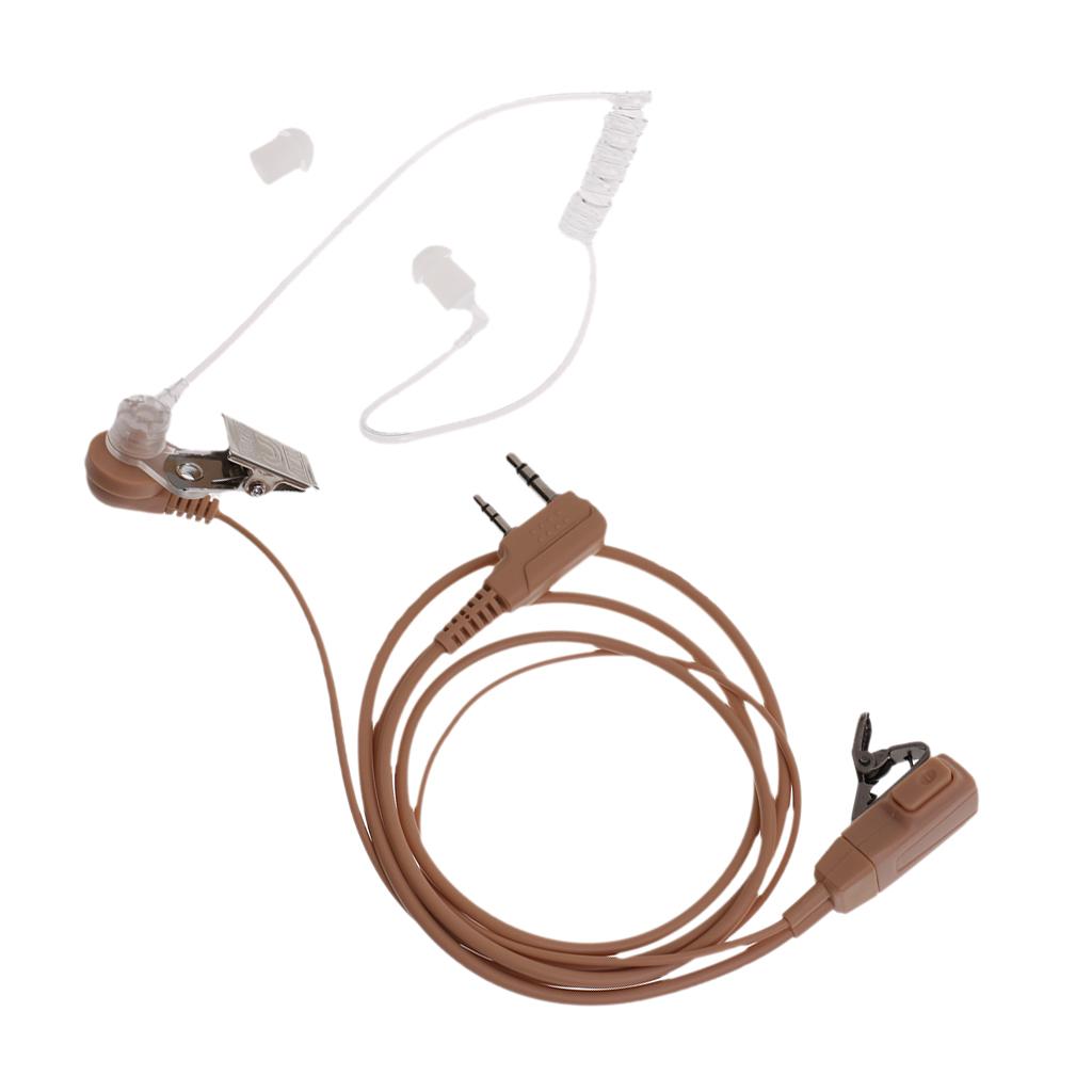 2- Acoustic Tube Earpiece with Microphone For