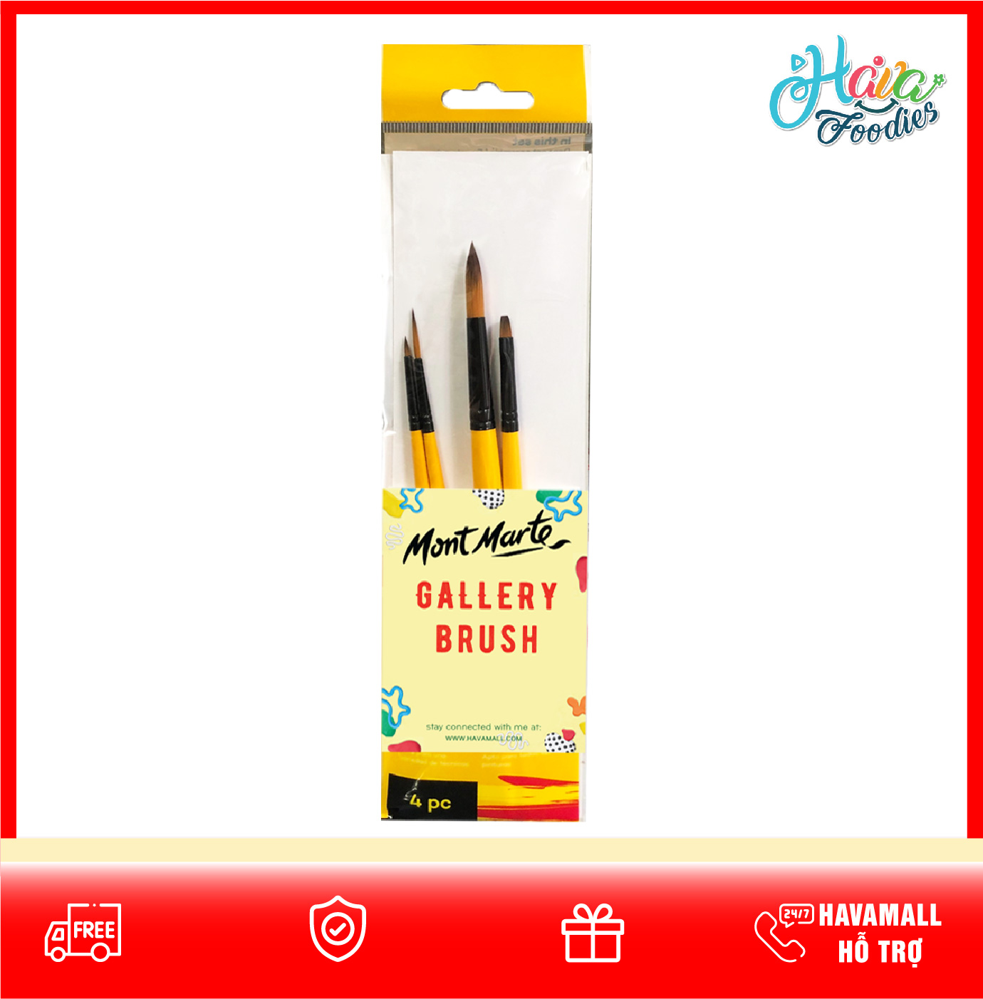 Cọ Acrylic Mont Marte – Gallery Series Brush Set Acrylic