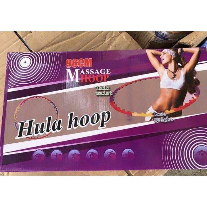 Vòng lắc eo massage bụng Hula Hoop - dụng cụ tập thể dục hỗ trợ giảm cân giảm mỡ bụng
