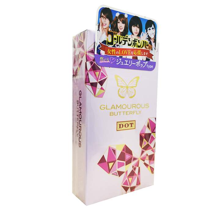 Bao Cao Su Gai Nhật Bản Tăng Kích Thích Jex Glamourous Butterfly Dot Type - Che Tên Sản Phẩm - SHOP THIÊN THAI
