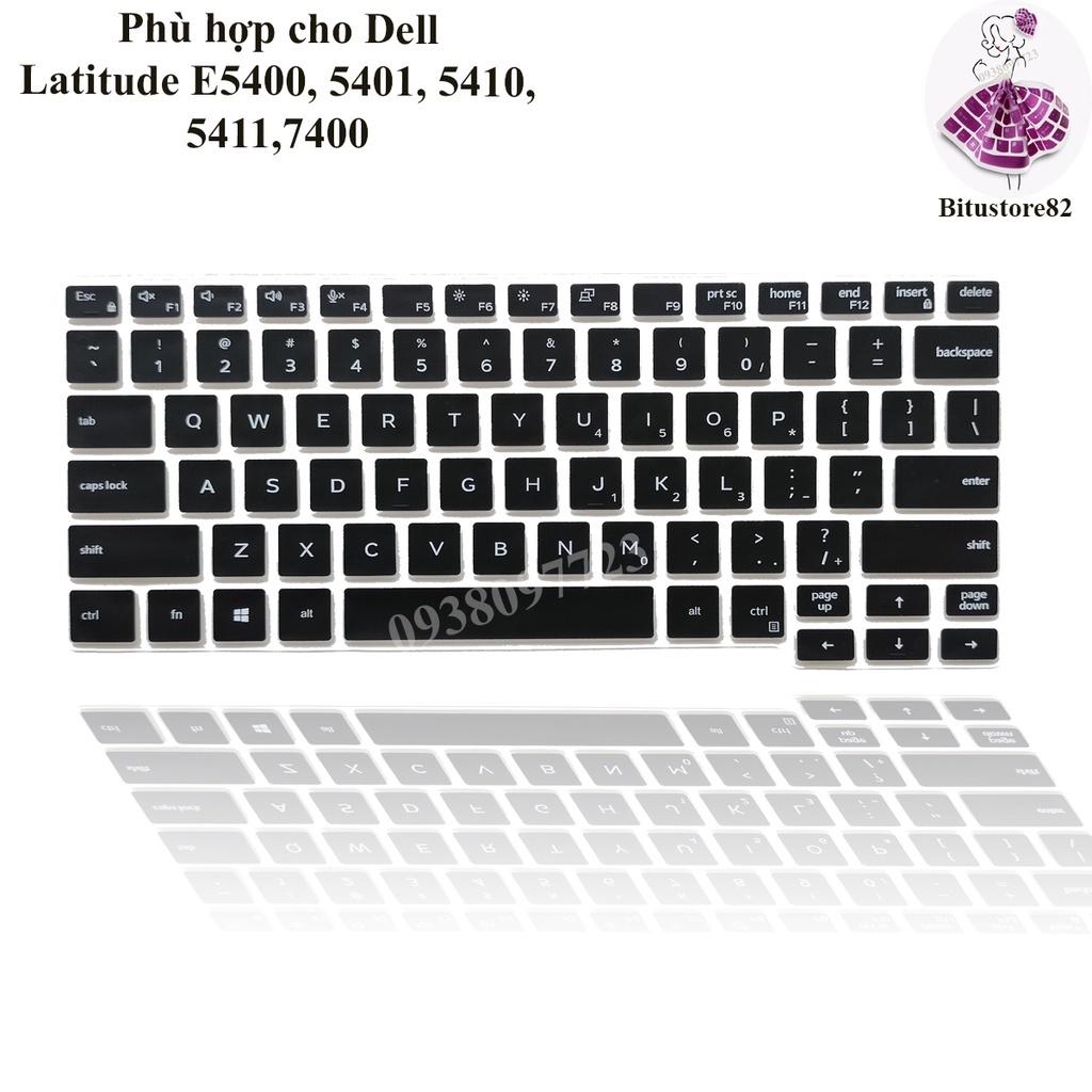 Ốp silicon phủ bàn phím dành cho laptop Dell Latitude 5400 5401 5410 5411 7400