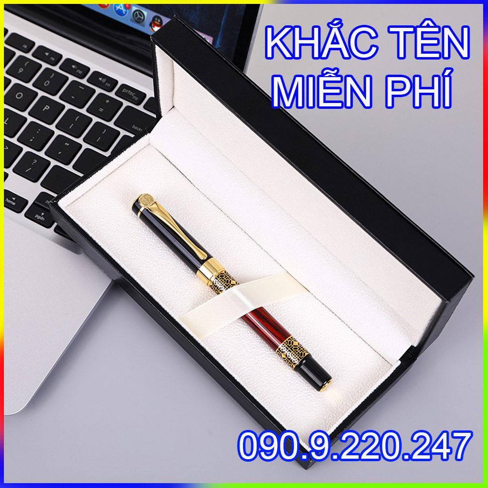 (Gift) Bút ký khắc tên cao cấp Doanh nhân, mực ịn đều ở mọi góc nghiêng