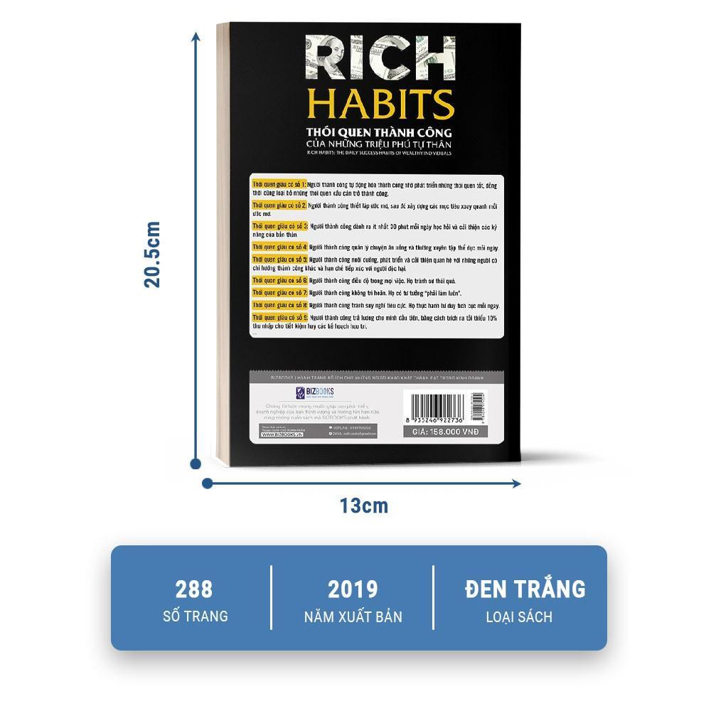 Rich Habits - Thói Quen Thành Công Của Những Triệu Phú Tự Thân - Bản Quyền