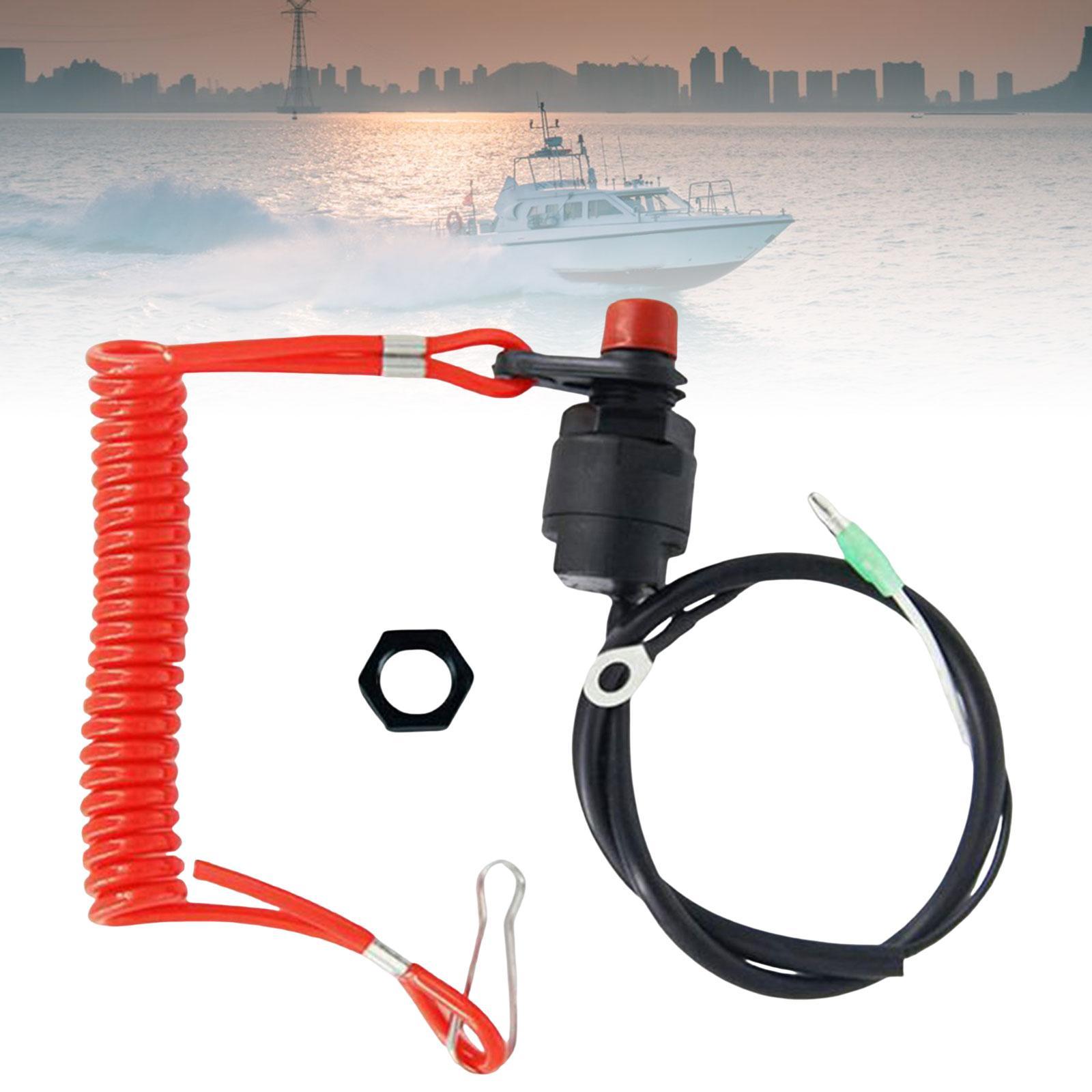 Boat Engine Stop Switch Set for Outboard Engine Accessories