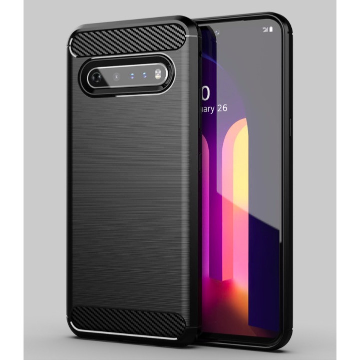 Ốp lưng chống sốc Vân Sợi Carbon cho LG V60 ThinQ