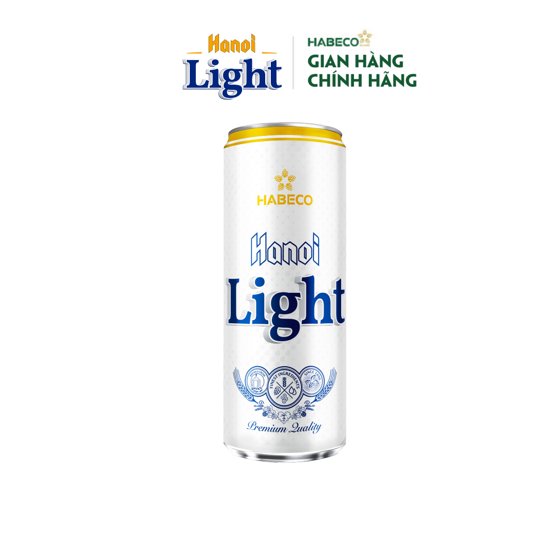 Combo 2 Thùng Bia Hanoi Light - Thùng 24 lon 330ml