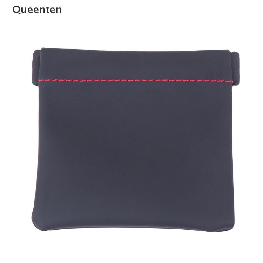 Queenten Portable PU leather earphone case storage bag headset headphone carrying pouch QT