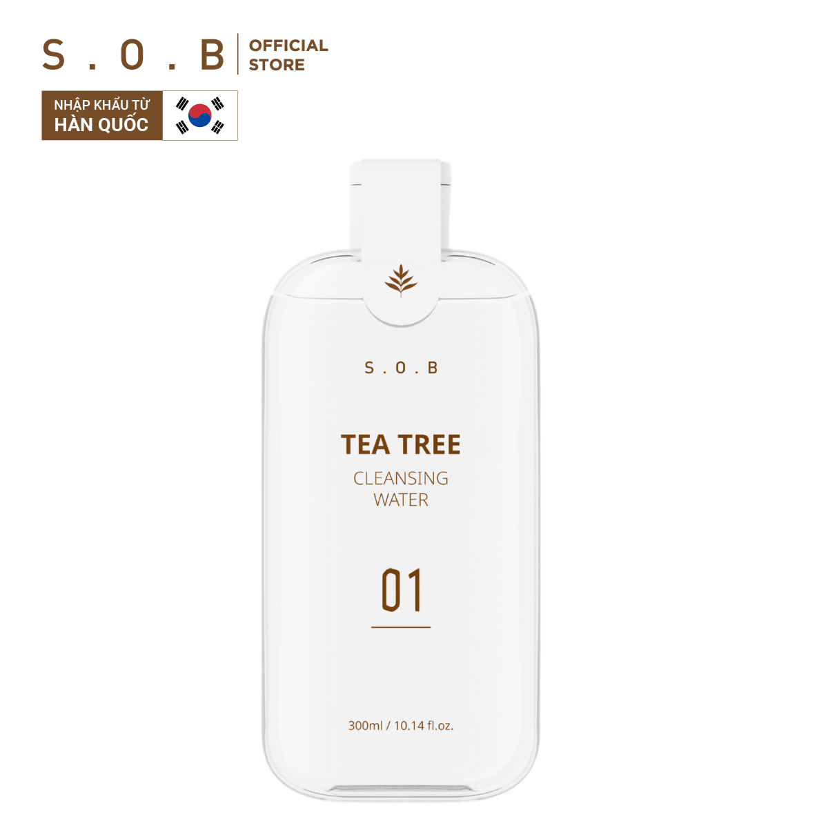 Nước tẩy trang S.O.B Tẩy trang dịu nhẹ giữ ẩm Tea Tree Cleansing Water