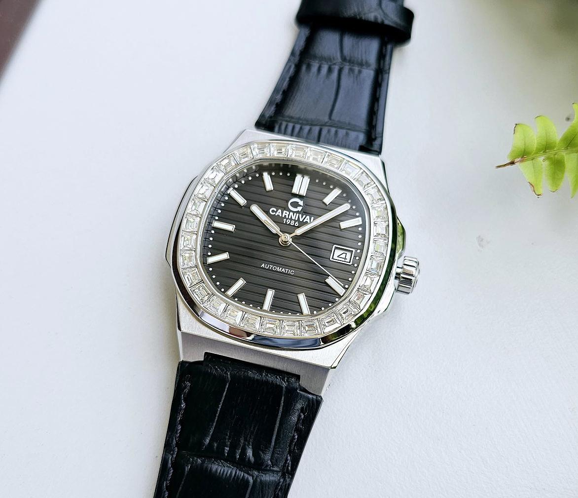 Đồng Hồ Nam Dây Da Carnival Nautilus 8108G-VT-D Automatic - Kính Sapphire - Size 41mm - 2 Màu - 8108G-VT-DD-D - 8108G-VT-DX-X