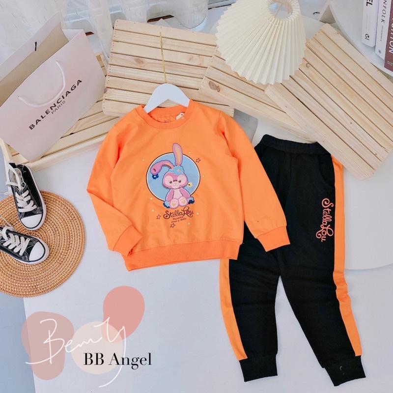Bộ nỉ da cá bé gái bb angel sz cồ 26-50kg