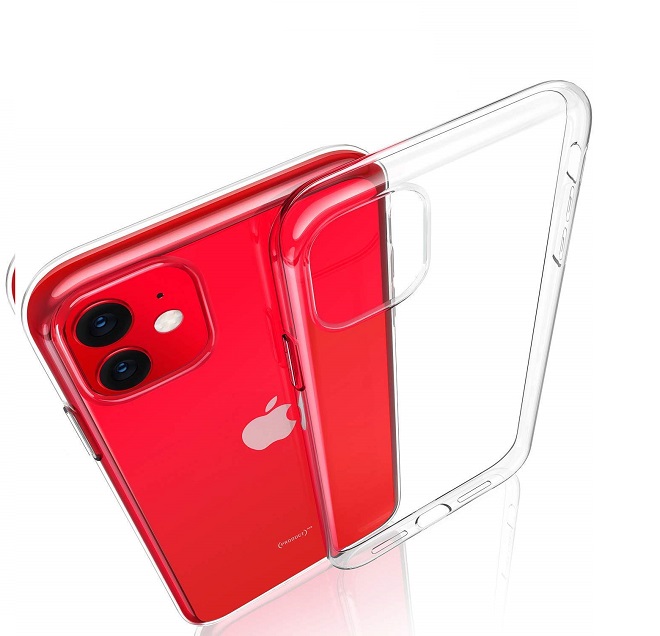 Ốp lưng silicon trong suốt cho iPhone 11 siêu mỏng 0.55mm