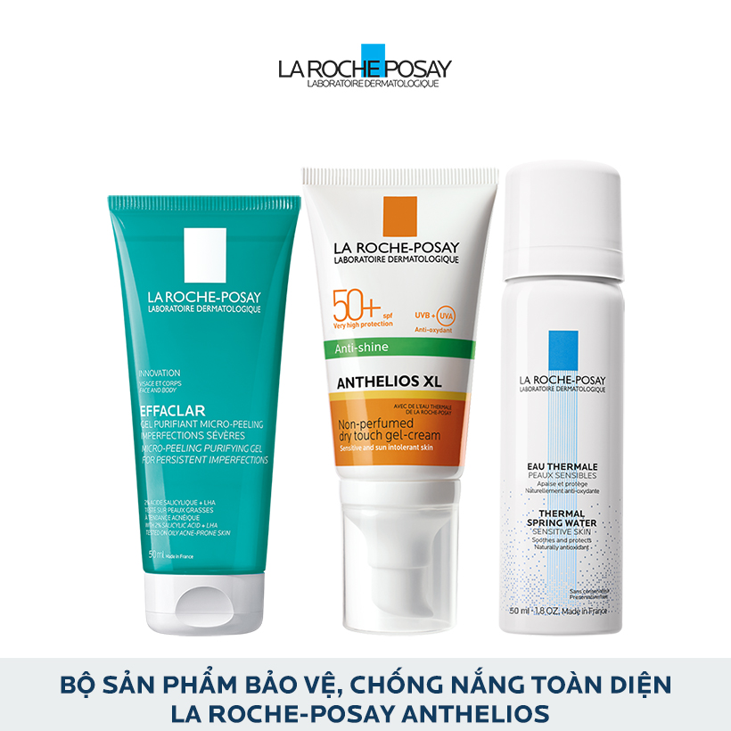 Bộ sản phẩm bảo vệ, chống nắng toàn diện La Roche-Posay Anthelios