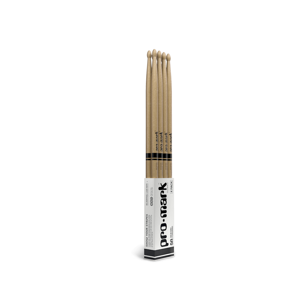 Bộ dùi trống cao cấp/ Drumsticks - D'Addario ProMark Classic Forward 5A (TX5AW) - Lacquered Hickory/ Gỗ Hồ Đào sơn mài, Oval Wood Tip/ Đầu dùi hình bầu dục - Hàng chính hãng