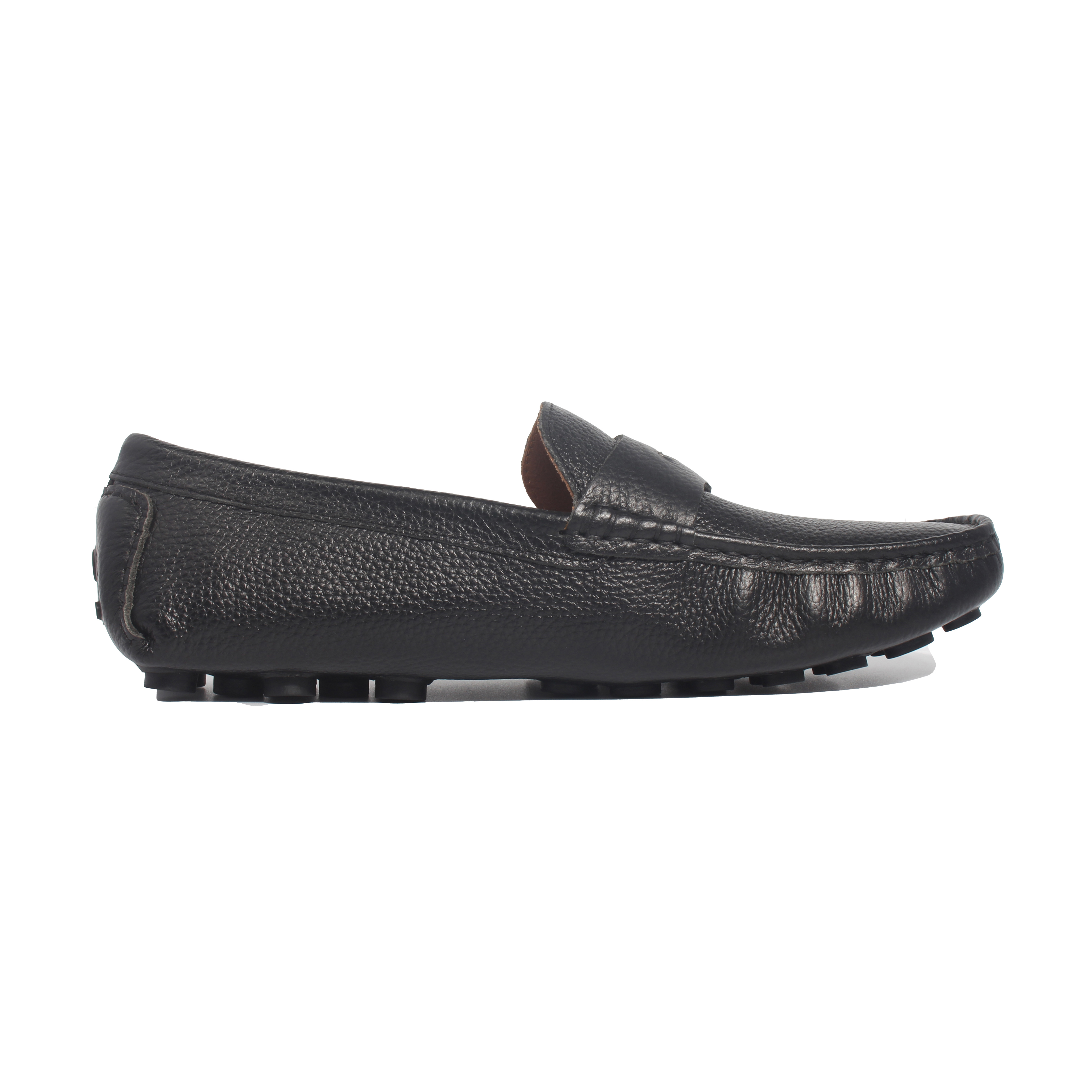 Giày Lười Da Nam BANULI K1ML1T0 - Da Bò Tumbled Siêu Mềm, Đế Khâu Moccasin Siêu Nhẹ