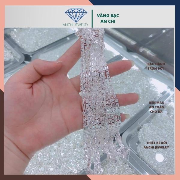 Vòng cổ bạc cho bé trai, dây chuyền trẻ em bạc ta nguyên chất Anchi jewelry