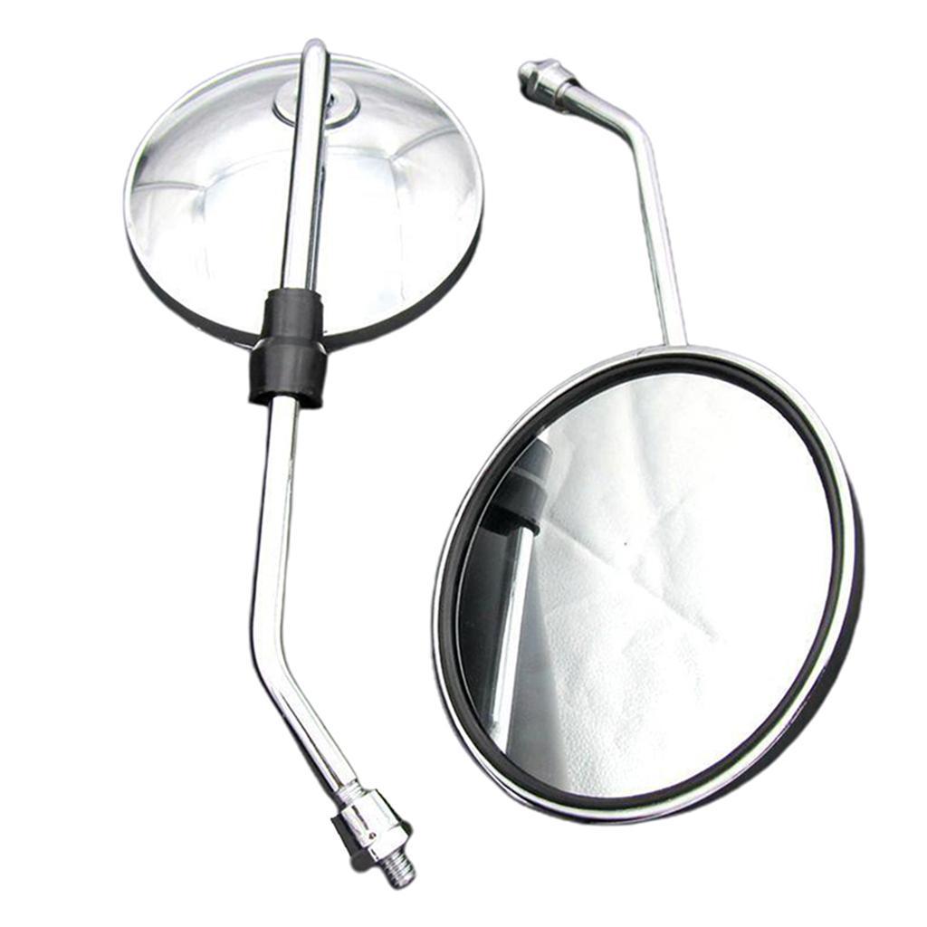 1 Pair Motorcycle Mirror Rear View Mirrors for Motorcycles Scooter 8mm