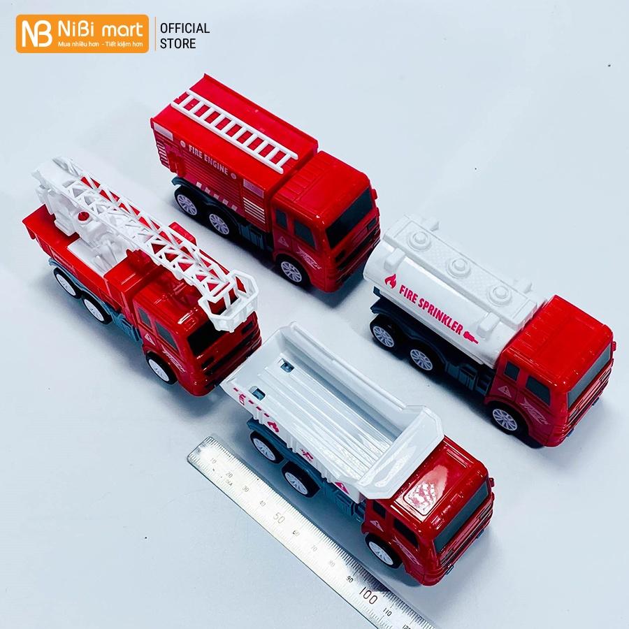 Đồ Chơi Xe Ô Tô Mô Hình Bộ 4 Xe Xây Dựng Cho Bé HY326-81