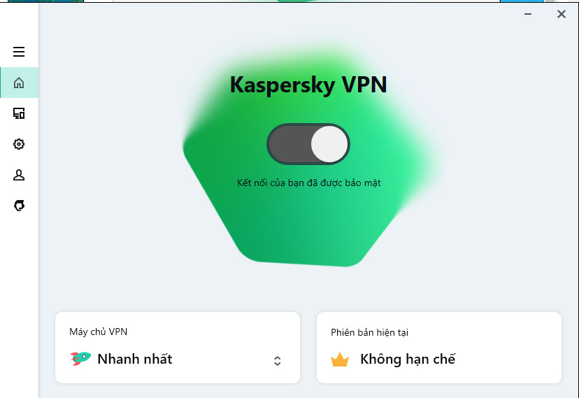 Mã CODE 'kaspersky' VPN Secure Connection 5 thiết bị