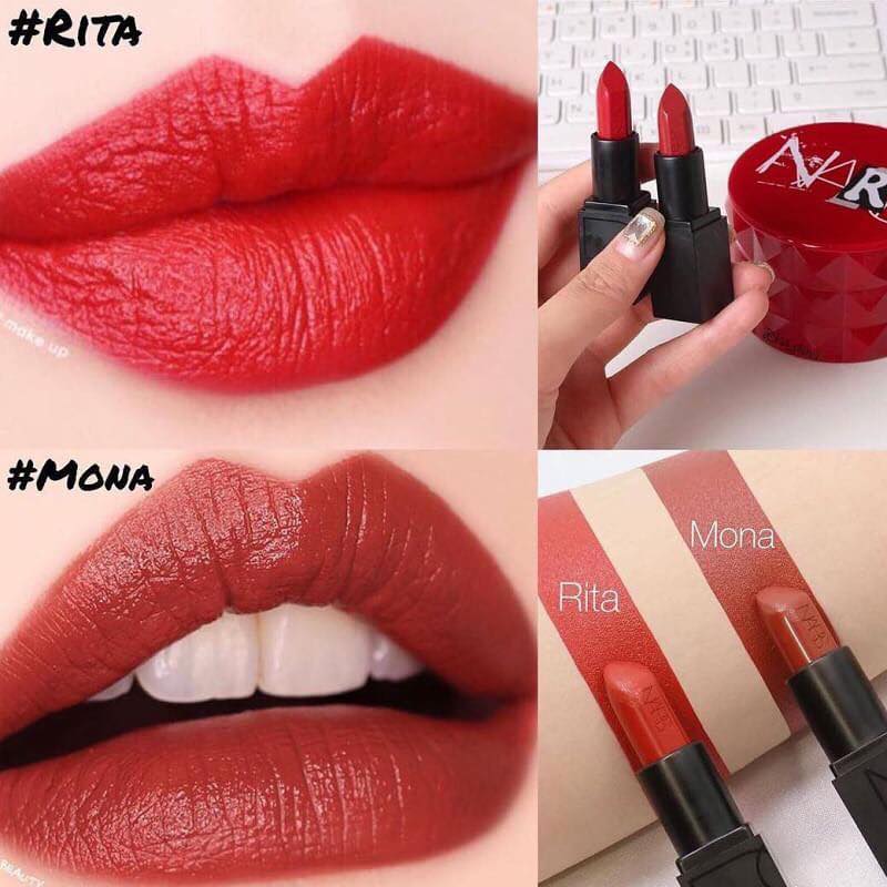 Sét 2 Son Mini Nars Little Fetishes Audacious Lipstick Rita &amp; Mona