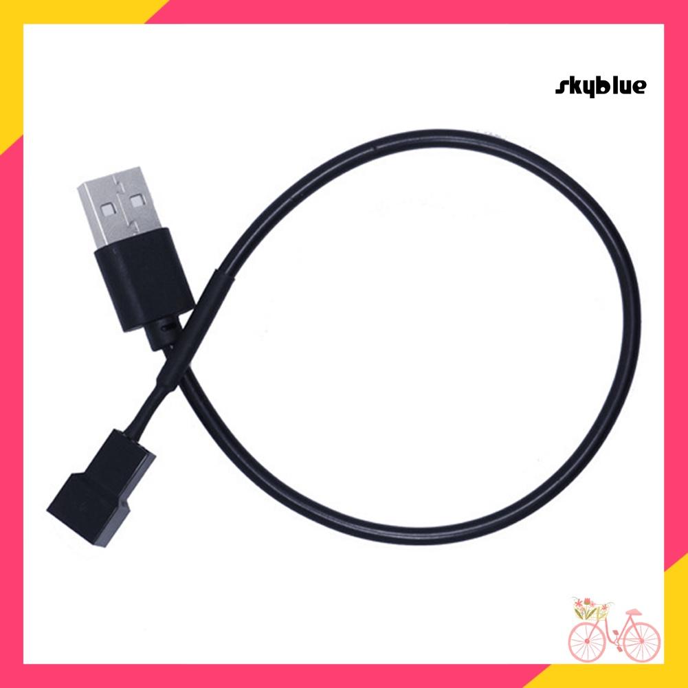 Cáp chuyển đổi USB đầu đực sang 3 pin cho quạt tản nhiệt máy tính