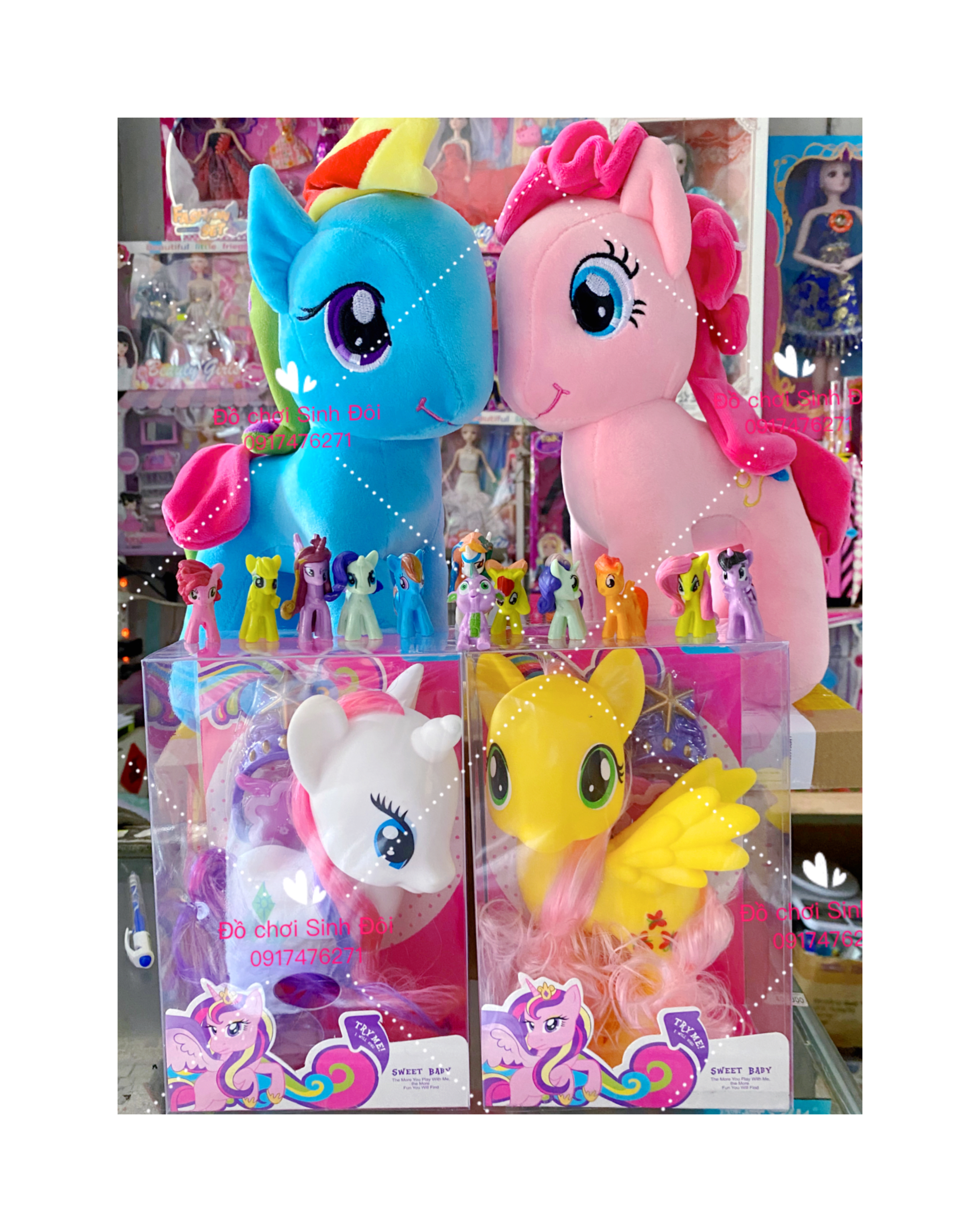 Combo 16 con ngựa pony - có 3 món quà tặng