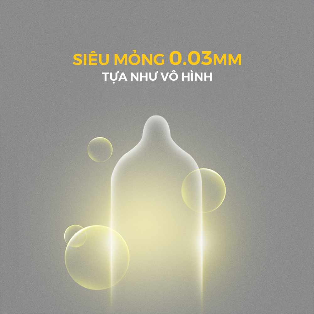 Bao cao su Shell Sensitive Prolong - Siêu mỏng 0.03mm, kéo dài thời gian - Hộp 3 cái | SHELL CHÍNH HÃNG