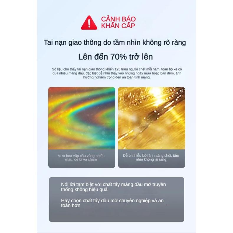 Dung dịch tẩy ố mốc kính Làm Sạch Màng Dầu Bộ Làm Sạch Màng Dầu Xe Hơi