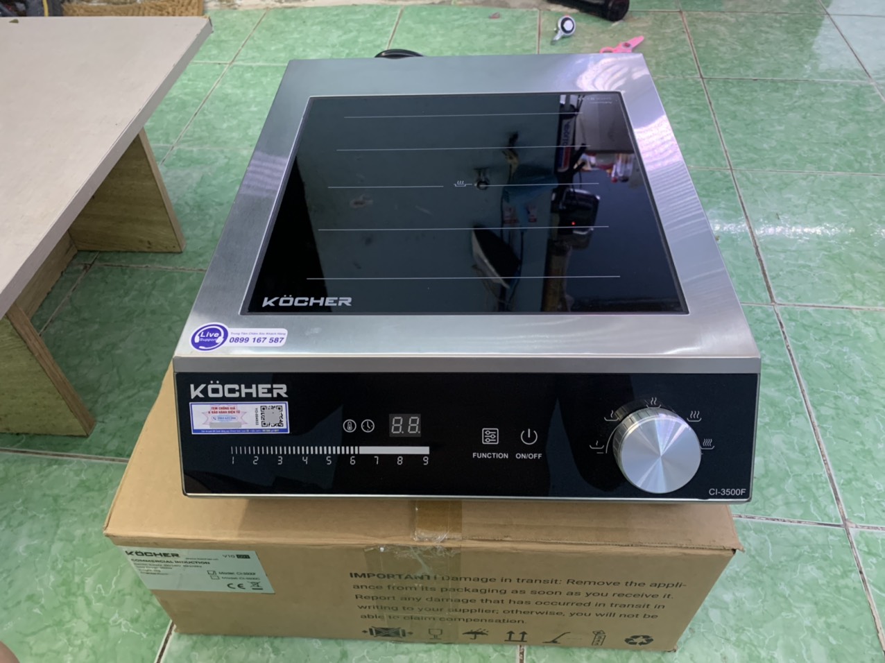 Bếp Từ Công Nghiệp Kocher CI-3500F - Hàng Chính Hãng