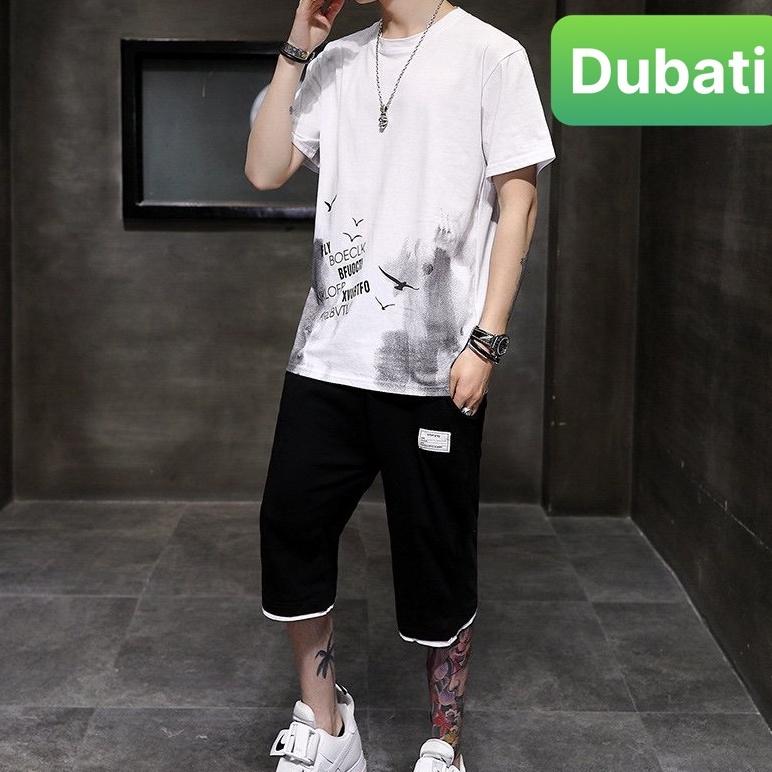 BỘ THỂ THAO NAM BẦY LOANG CHIM, ĐỒ BỘ QUẦN ÁO MÙA HÈ CỘC TAY VẢI HOT TREND 2022- DUBATI FASHION