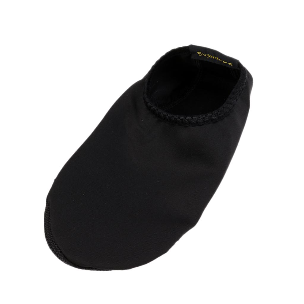 Water Skin Shoes Aqua Socks for Beach Swim Surf Sport Yoga XXS(27-30) Black