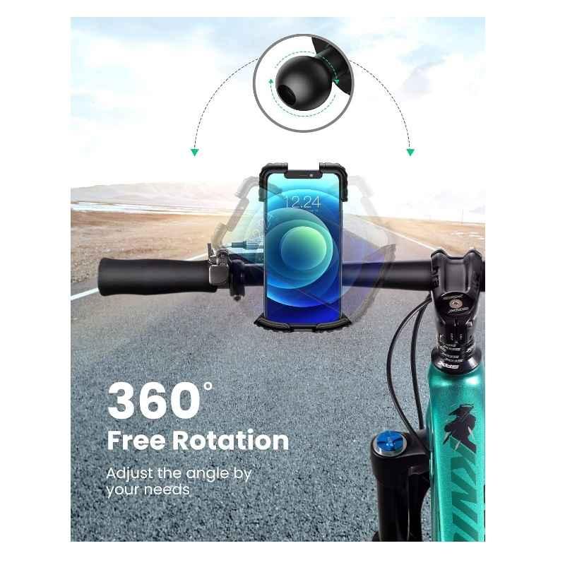 Ugreen UG60548LP494TK 6.8inch Giá đỡ điện thoại chất liệu nhựa ABS PVC silicon gắn xe đạp địa hình màu đen - HÀNG CHÍNH HÃNG