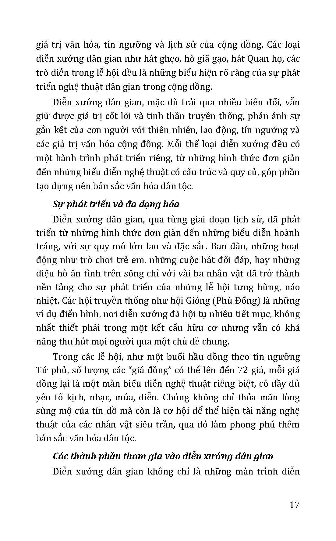 Diễn Xướng Dân Gian (Tủ Sách Văn Hoá Việt Nam)