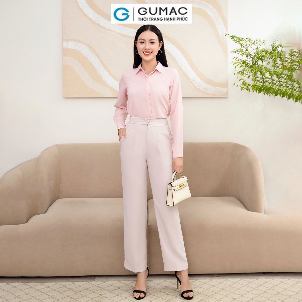 Áo sơ mi nẹp nút AD11035 thời trang GUMAC