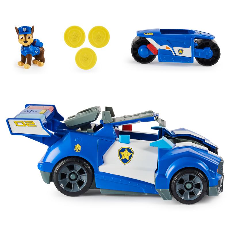 Đồ Chơi PAW PATROL Mô Hình Xe Cảnh Sát Biến Hình The Movie - Chase 6060759