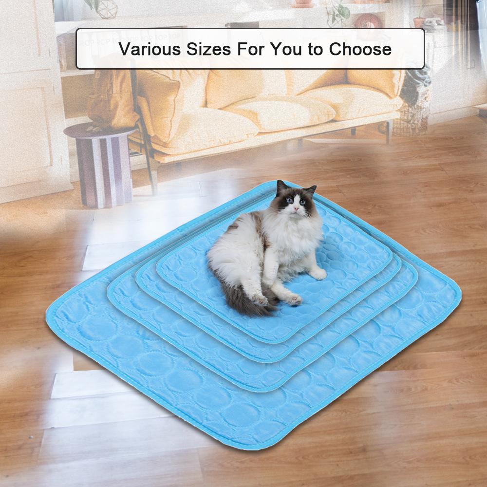 Thảm, Chăn làm mát mùa hè cho thú cưng bằng Sợi visco hấp thụ nhiệt, nhẹ và có thể gấp lại dễ dàng