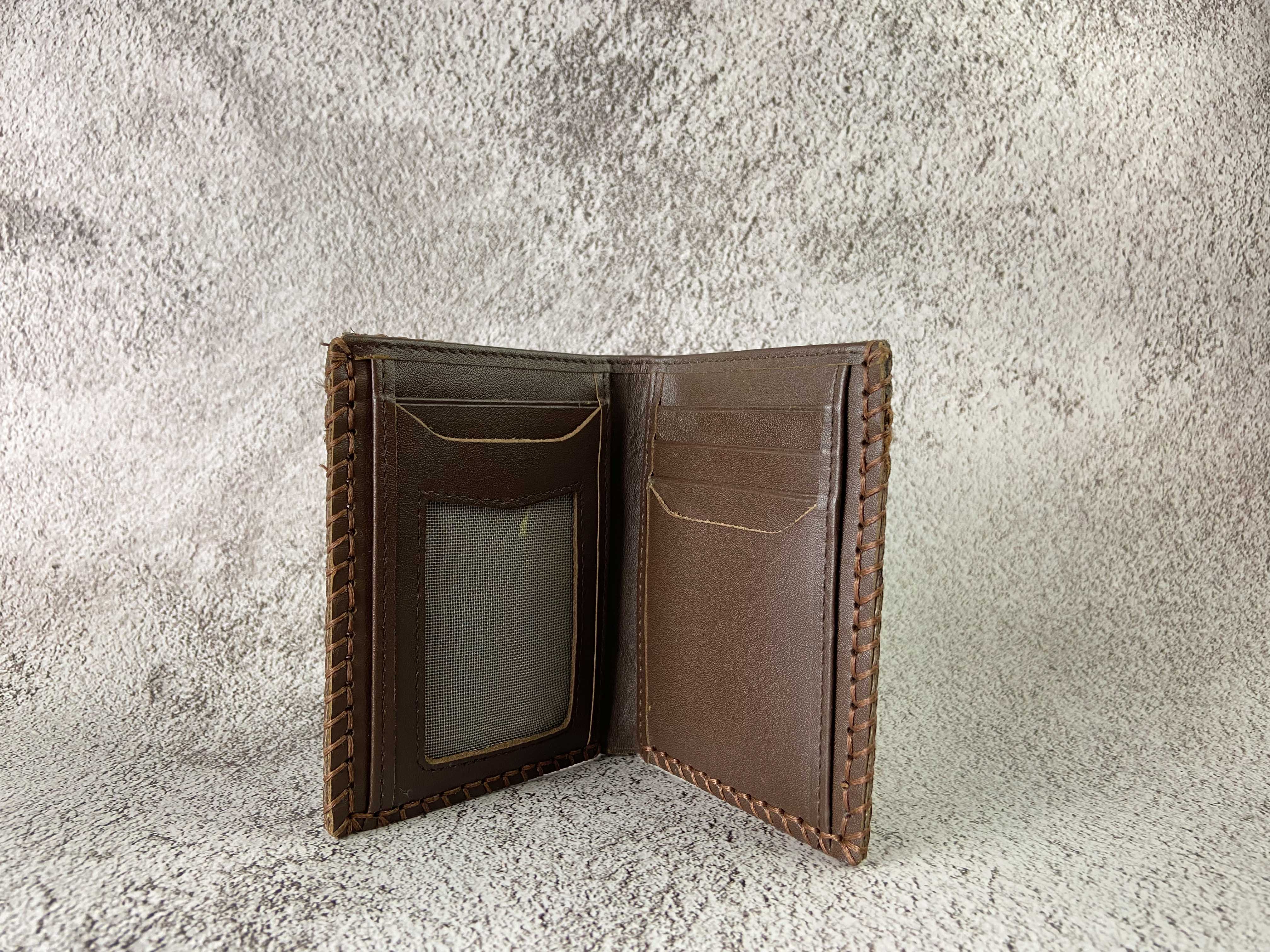 Ví Da Nam VL Leather VL0004 (12 x 10 cm) - Nâu