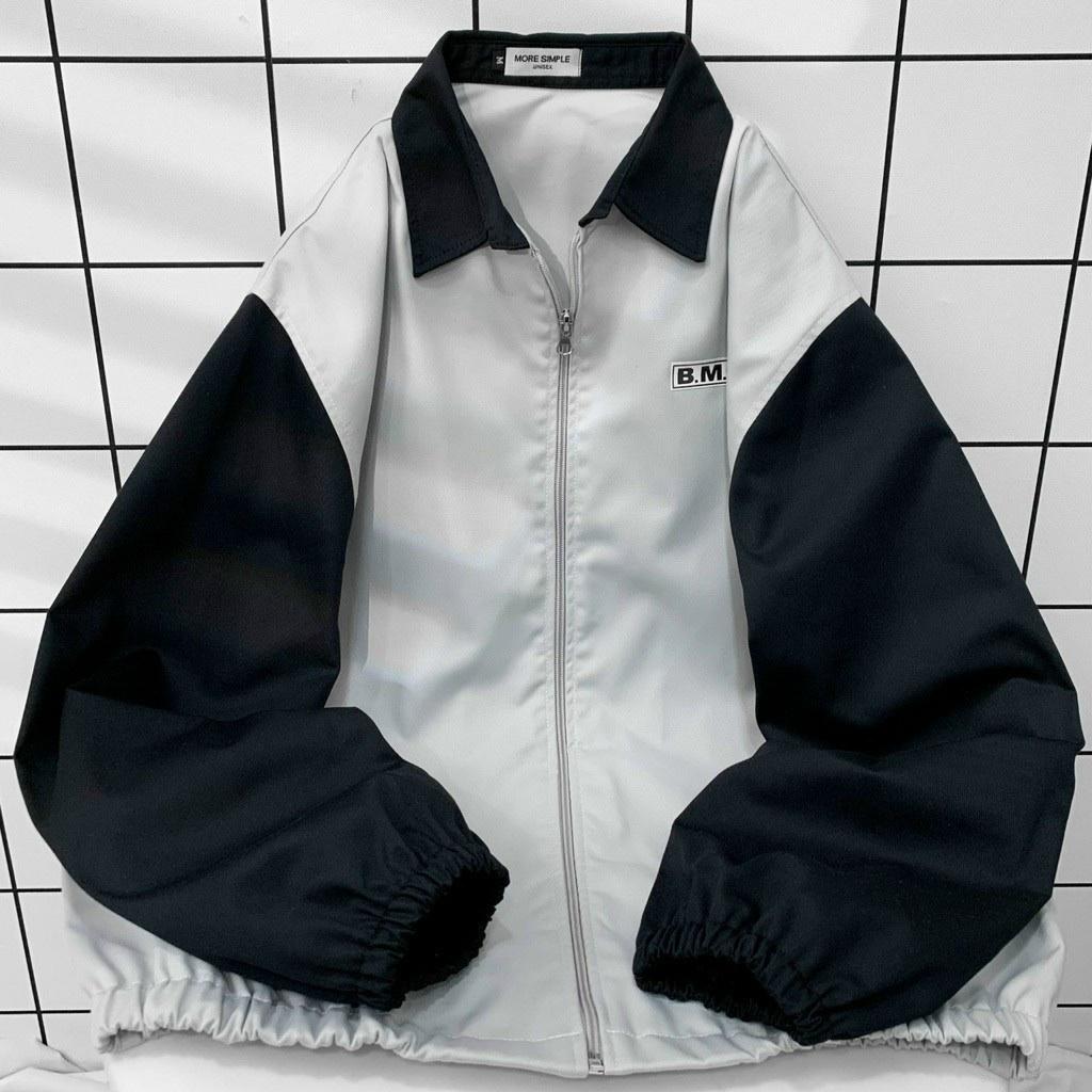 Áo Khoác Bomber BMO LAB Jacket Form Rộng Vải Kaki Dày Dặn Ulzzang Unisex