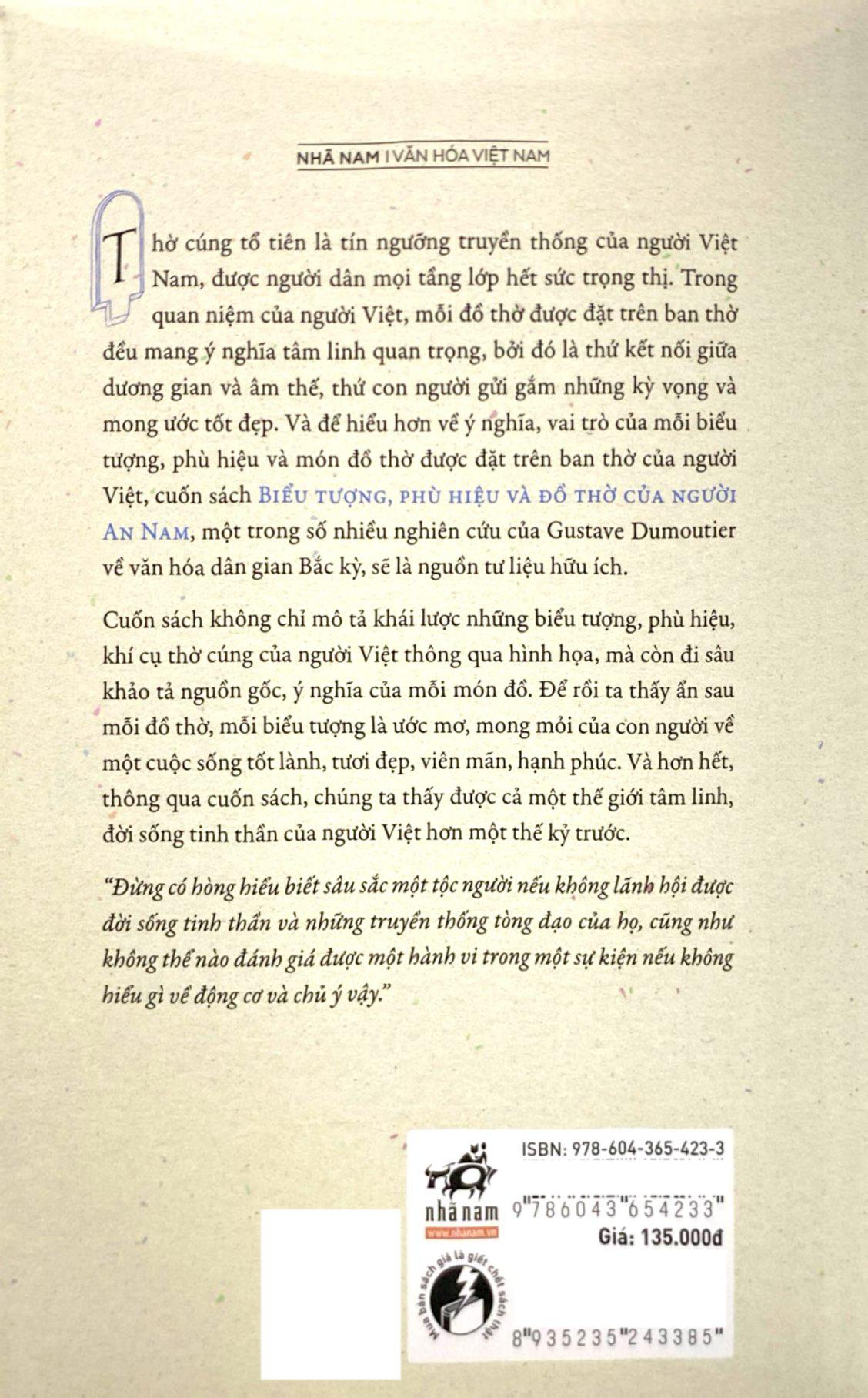 Sách - Biểu Tượng, Phù Hiệu Và Đồ Thờ Của Người An Nam