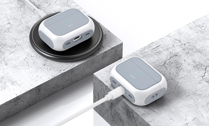 Bao Case cho AirPods Pro 2/ Airpods Pro ESR Orbit Hybrid Case with HaloLock - Hàng Chính Hãng