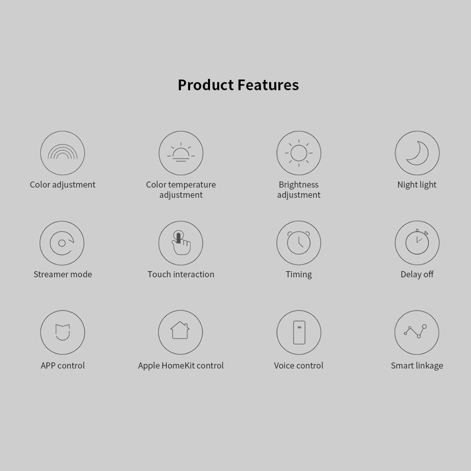 Đèn Led Xiaomi Mijia Yeelight Dùng Cho Việc Đọc Sách Để Đầu Giường Phòng Ngủ Tiện Lợi