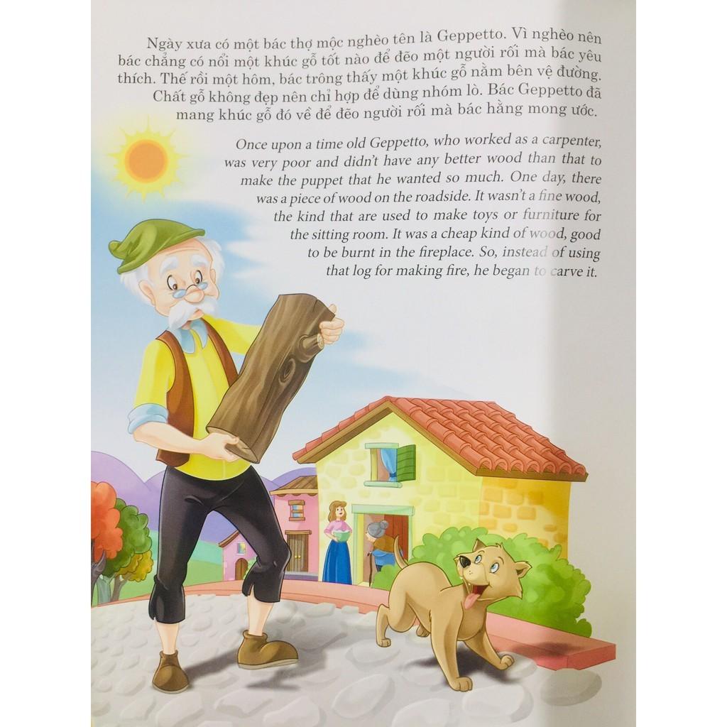 Sách Truyện Song Ngữ Anh - Việt: Pinocchio - Bản Quyền