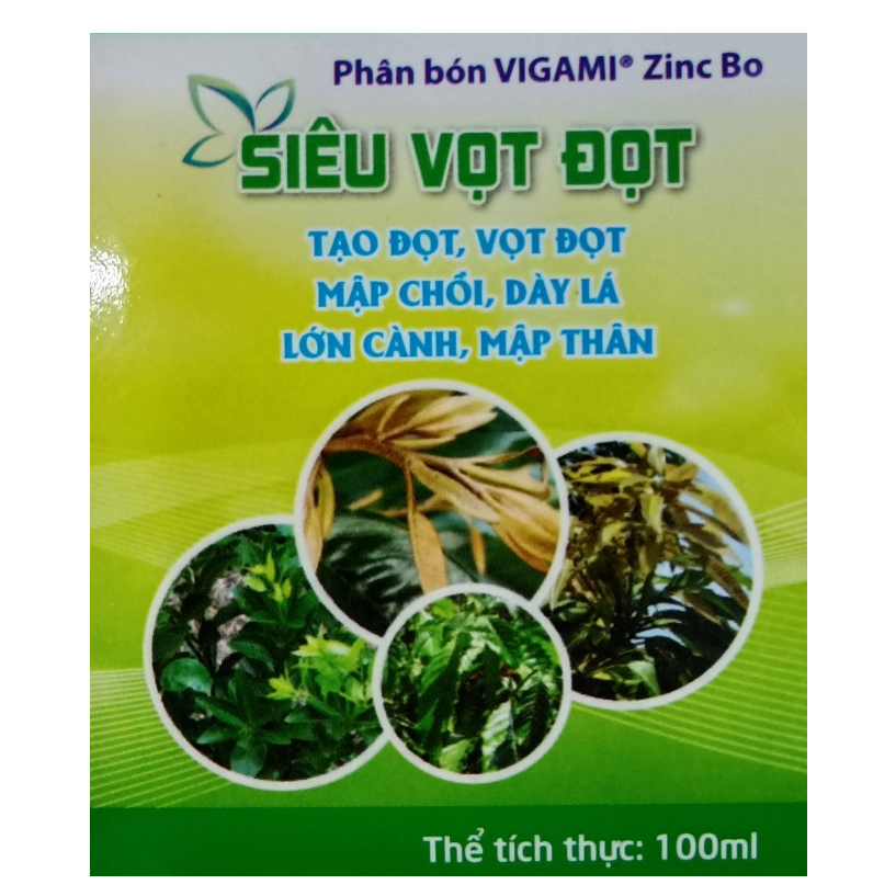 Phân bón VIGAMI ZINC BO siêu vọt đọt 100ml