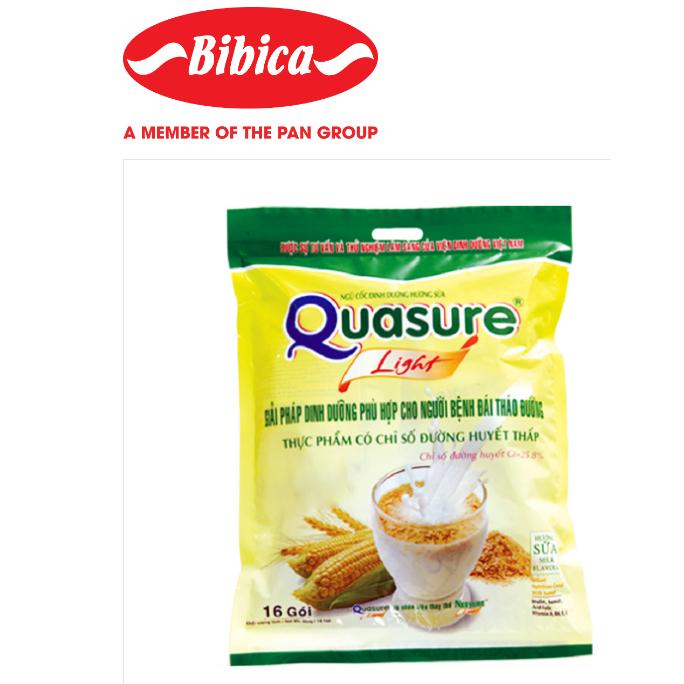 Combo 2 món quasure light dinh dưỡng dành cho người ăn kiêng và tiểu đường- Bibica ngũ cốc 400g/ quasure dâu 126g