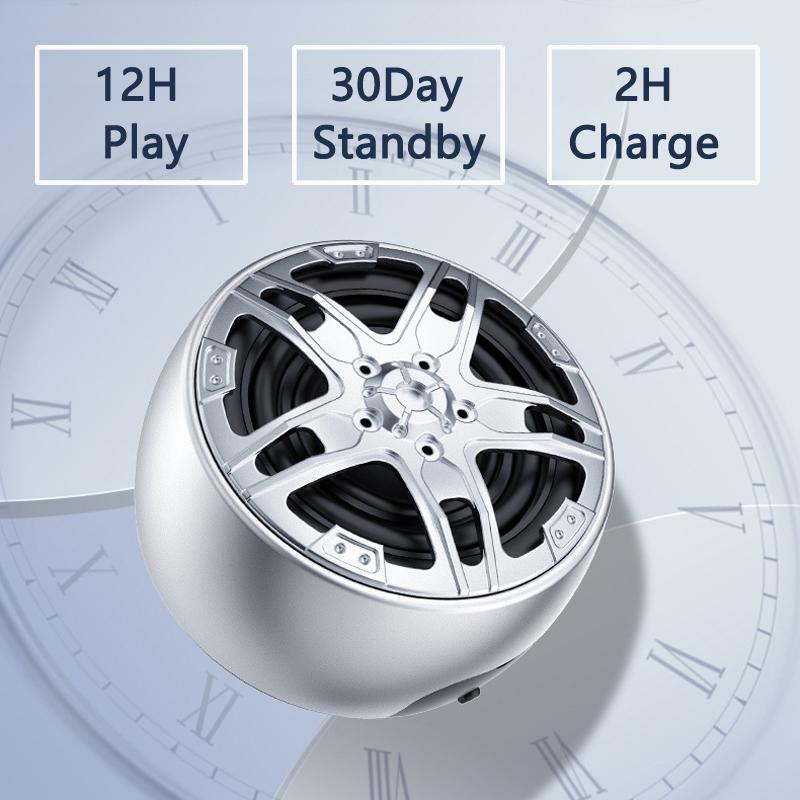 IPX7 không dây chống thấm màu bluetooth ô tô kim loại ngoài trời hộp nhỏ di động hộp nhỏ cho màu quà tặng: bạc