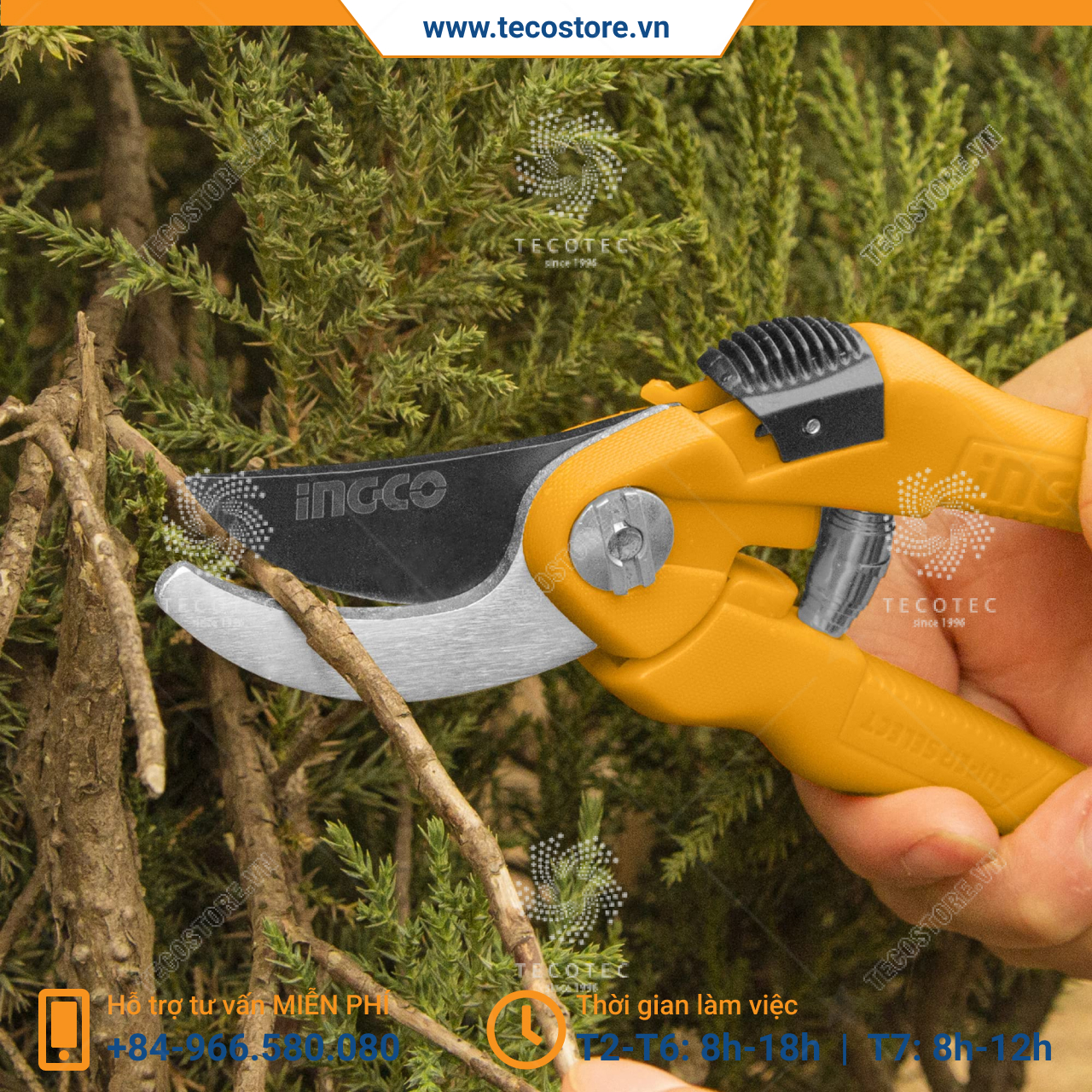 Kéo cắt tỉa cành cây INGCO HPS0201