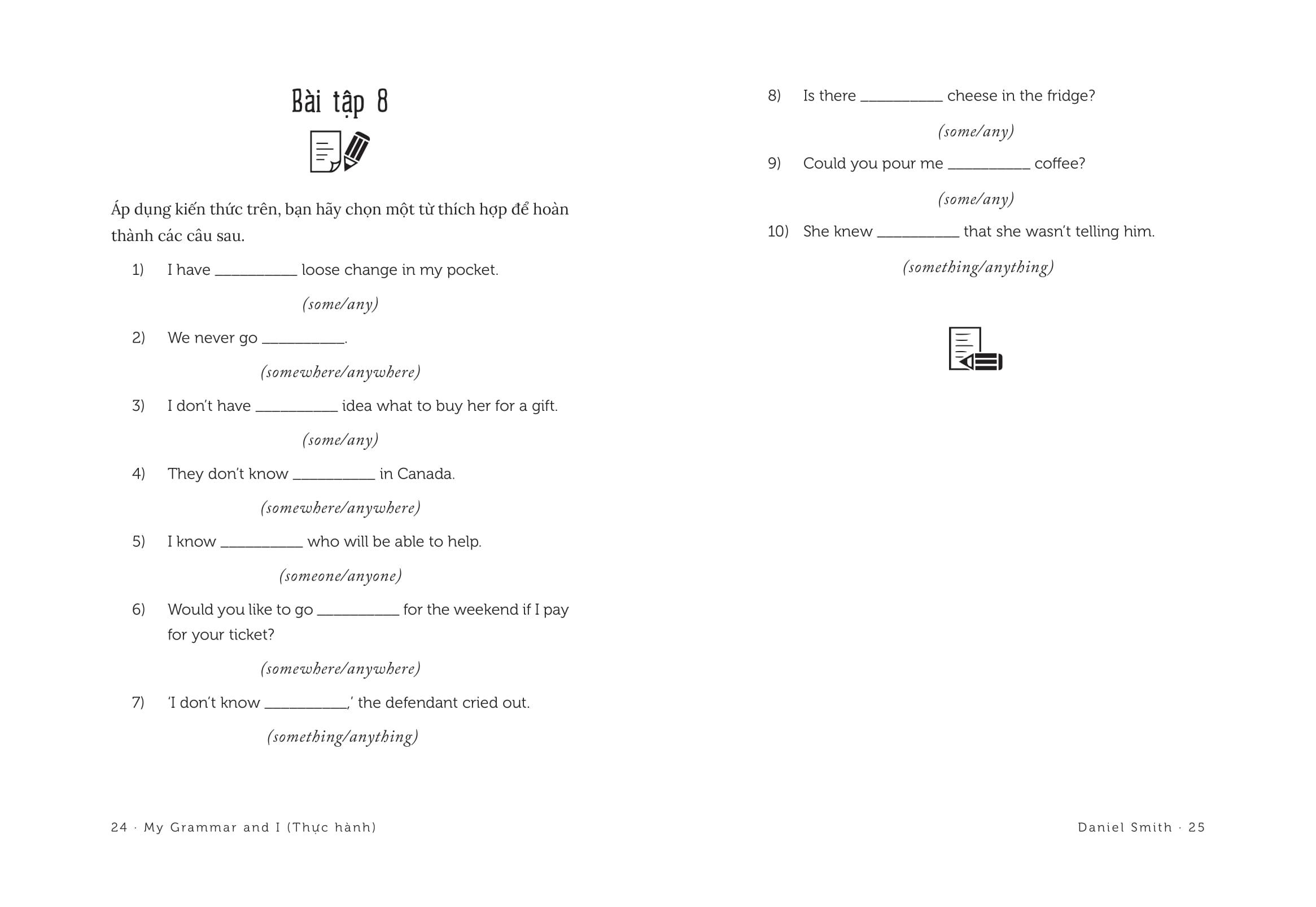 My Grammar And I - Thực Hành