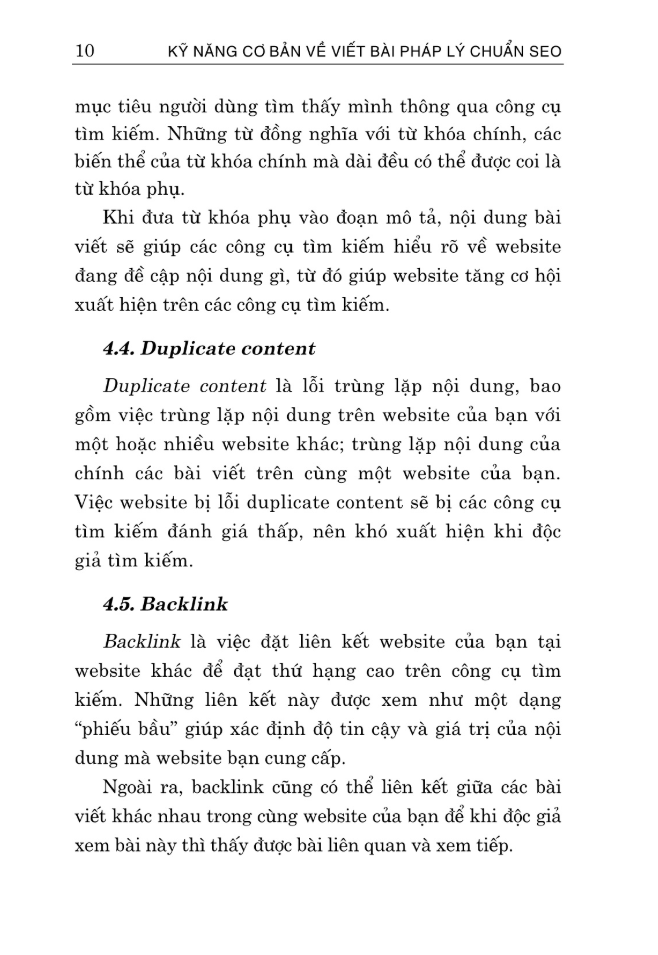 Sách - Kỹ Năng Cơ Bản Về Viết Bài Pháp Lý Chuẩn SEO