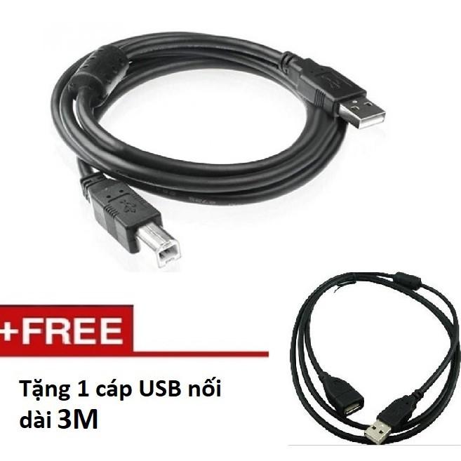 Cáp máy in cổng USB dài 3M chống nhiễu Tặng cáp USB nối dài 3M